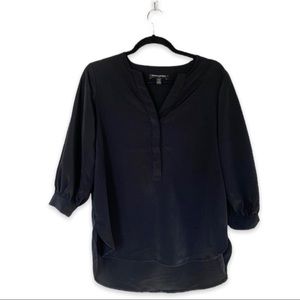 Banana Republic Vneck Black Blouse
